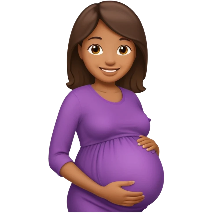 pregnant woman  medium brown skinemoji emoji