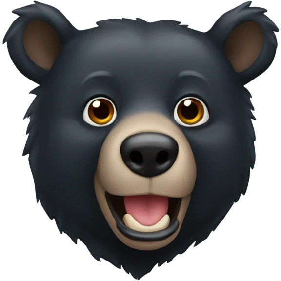 black bear emoji
