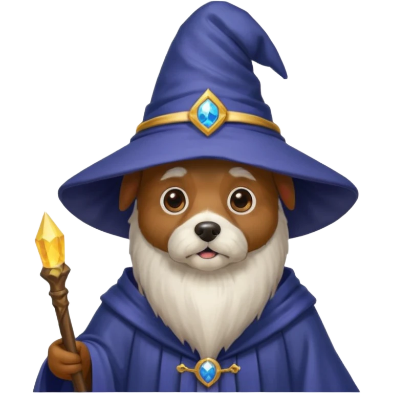 Dog wizard emoji