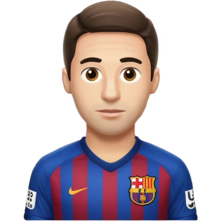 A Fc Barcelona player bribing a match official on the pitch emoji