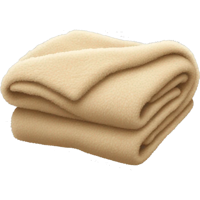 beige fuzzy blanket emoji