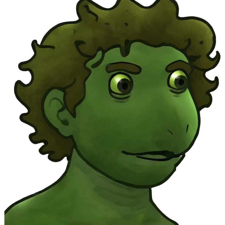 striking man with brown curly hair  emoji