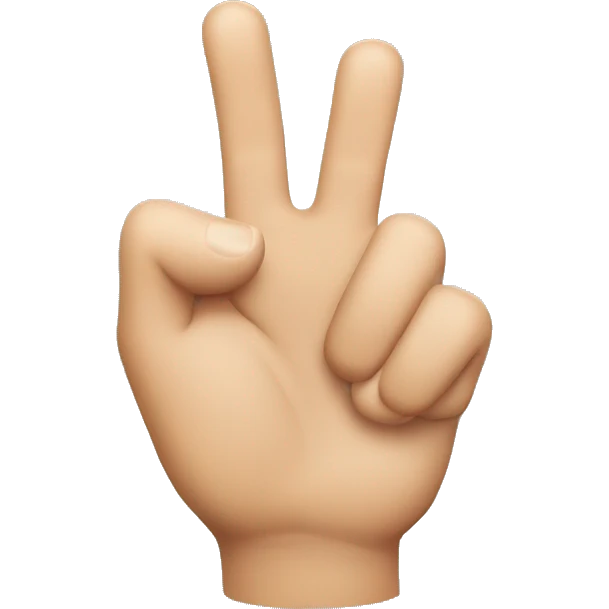 a thumb that’s turned over in the middle emoji