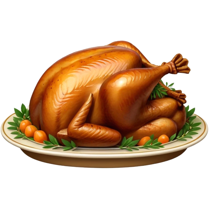 Christmas turkey emoji