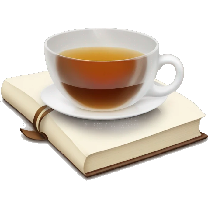 book and tea emoji
