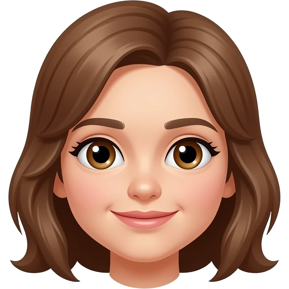 girls face just the eyes nose and mouth emoji