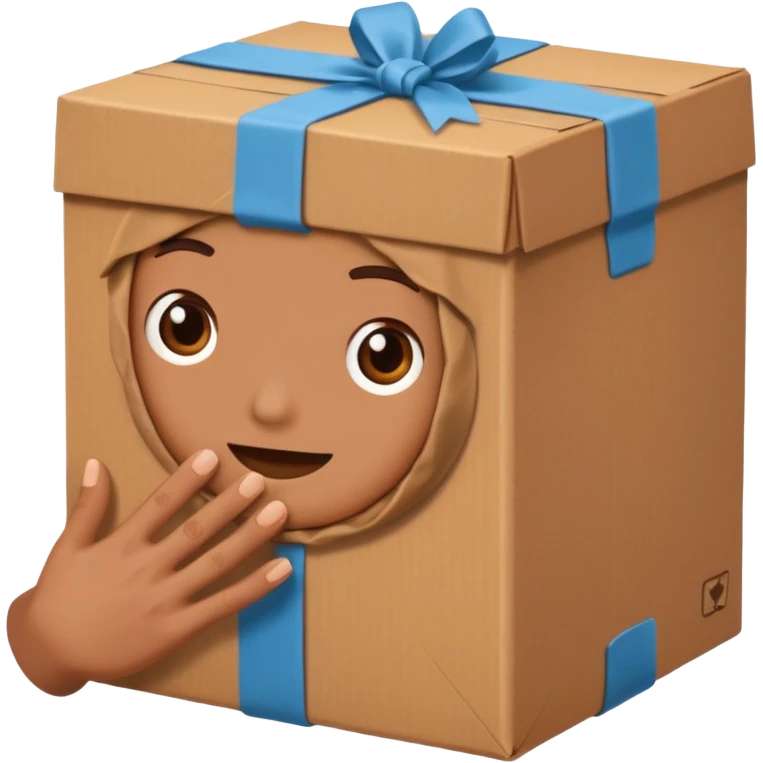 two hands giving box normal package emoji