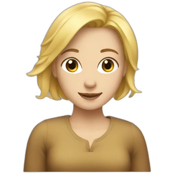 hug  and blond hair woman emoji