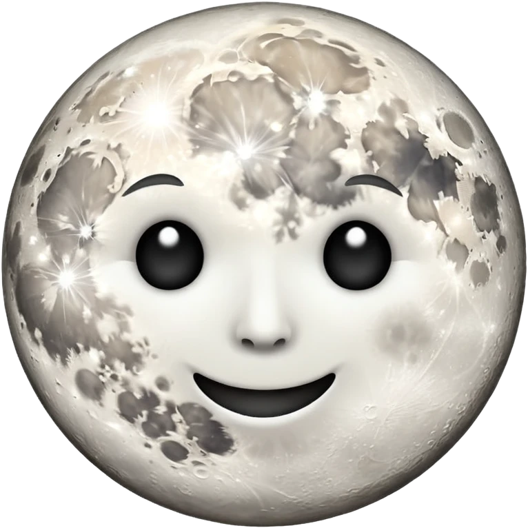 full moon with a circular orbit path emoji