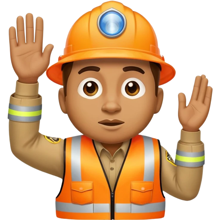 Taz directing traffic emoji