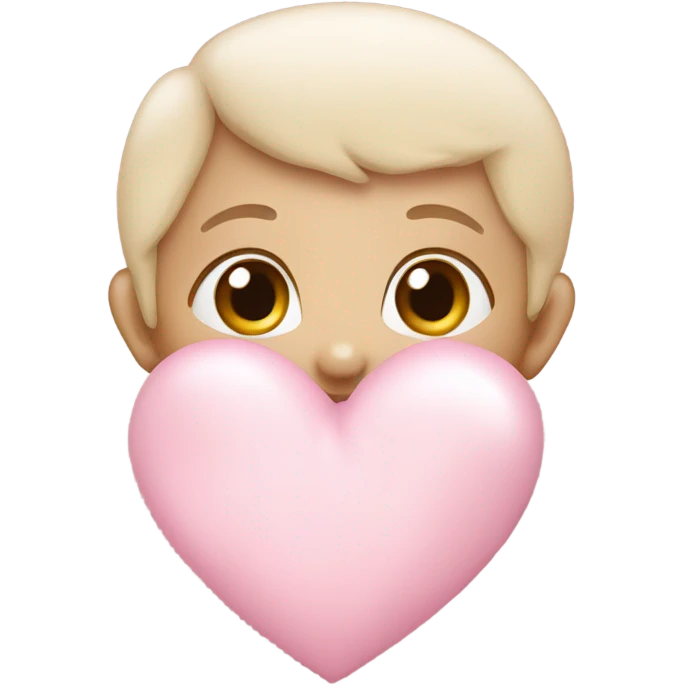 Baby pink heart  emoji