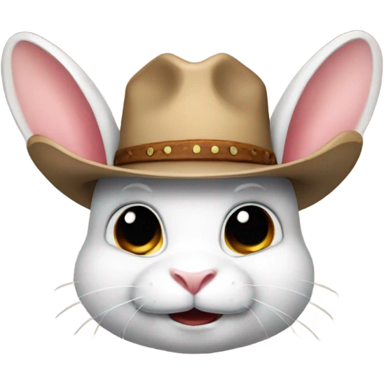 Cowboy rabbit emoji