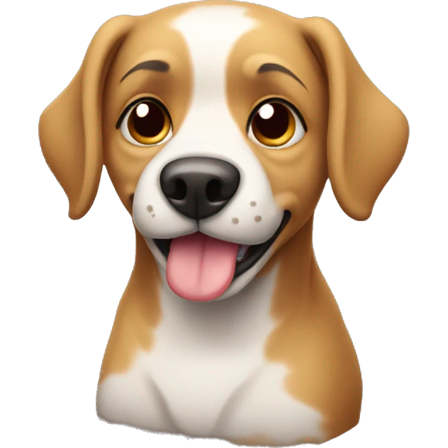 Mushy dog emoji