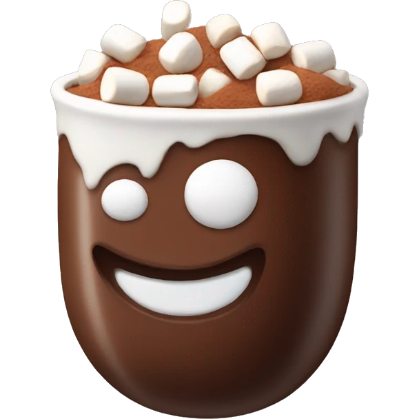 cocoa with marshmallows emoji