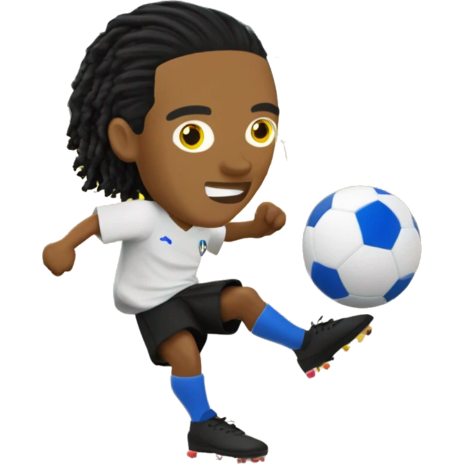 Ronaldinho gaucho jogando footvolley emoji