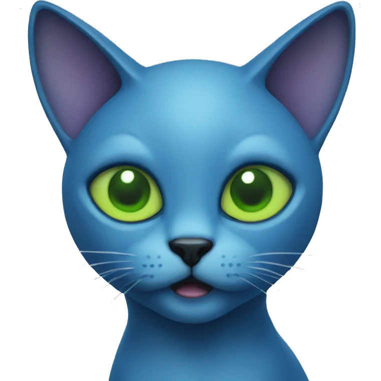 blue cat alien emoji