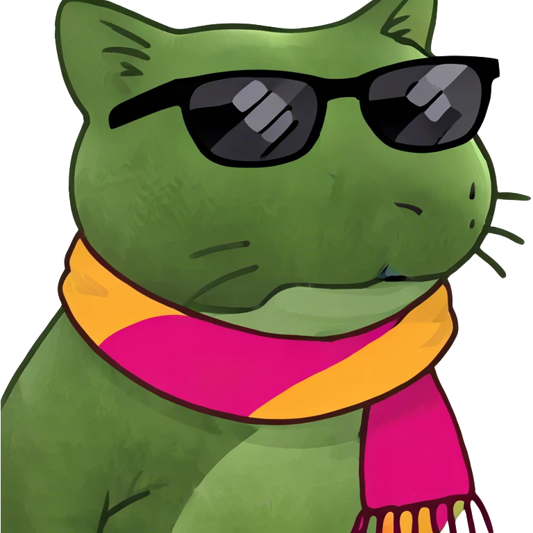 Cat with sunglasses emoji