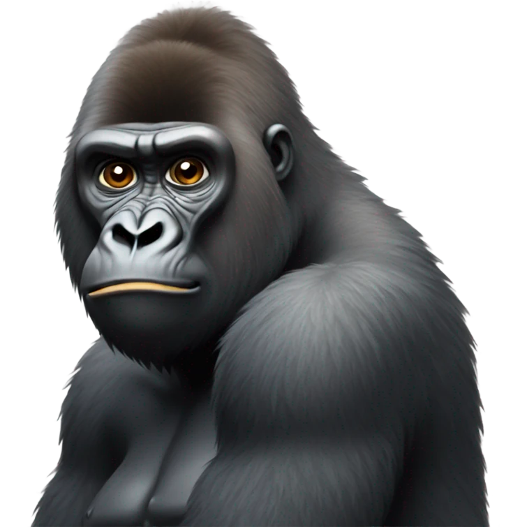 Gorilla being confused emoji