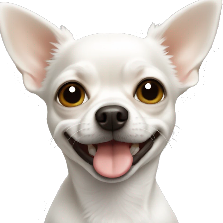 White chihuahua  emoji