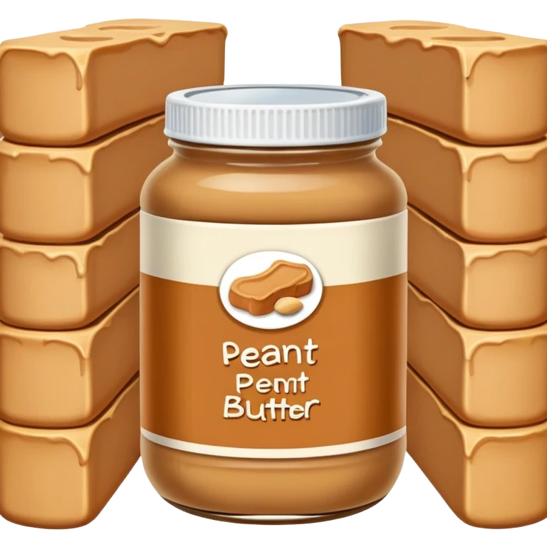 Peanut butter sitting alone sad in a wharehouse emoji