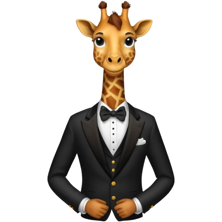 giraffe in Formal Attire emoji
