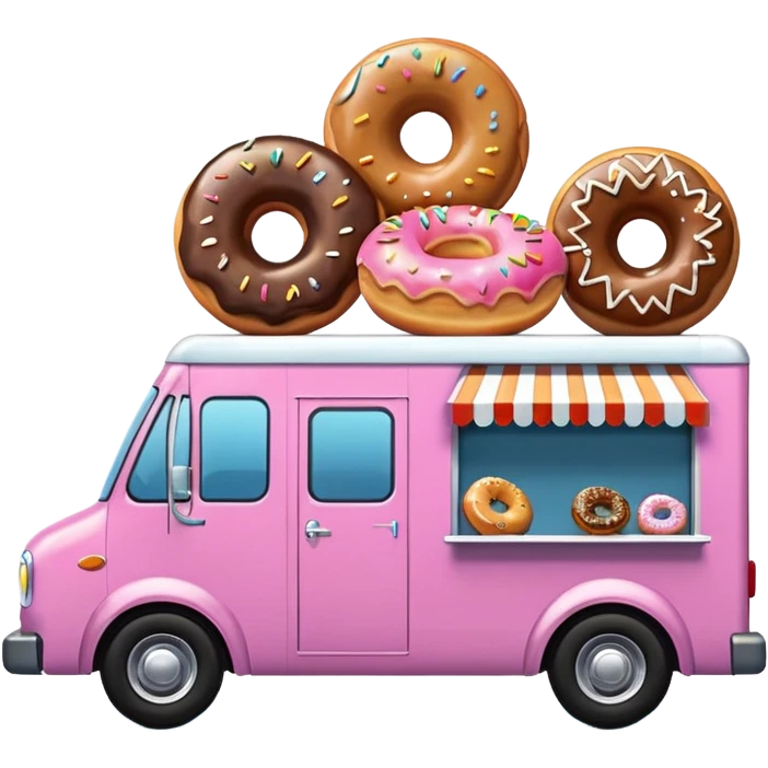 amazing donut truck emoji