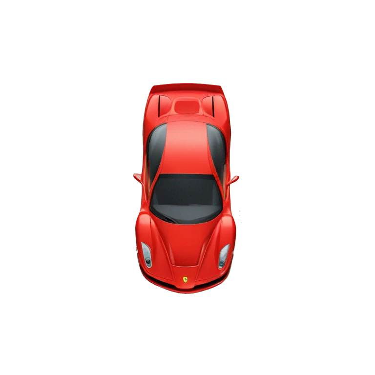 Coche Ferrari fórmula uno emoji