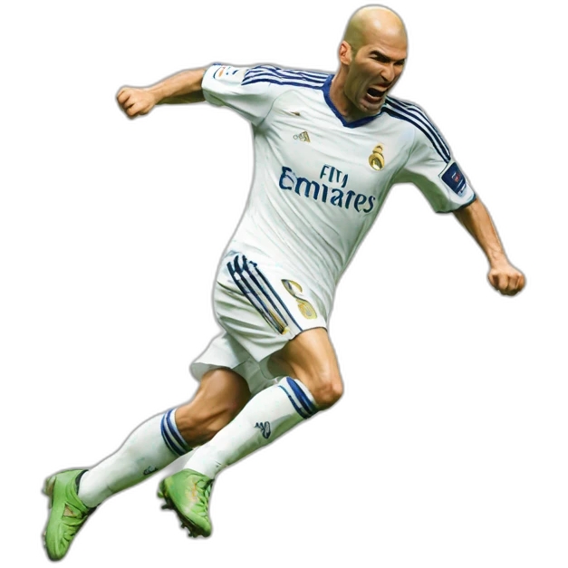 Zidane scoring emoji