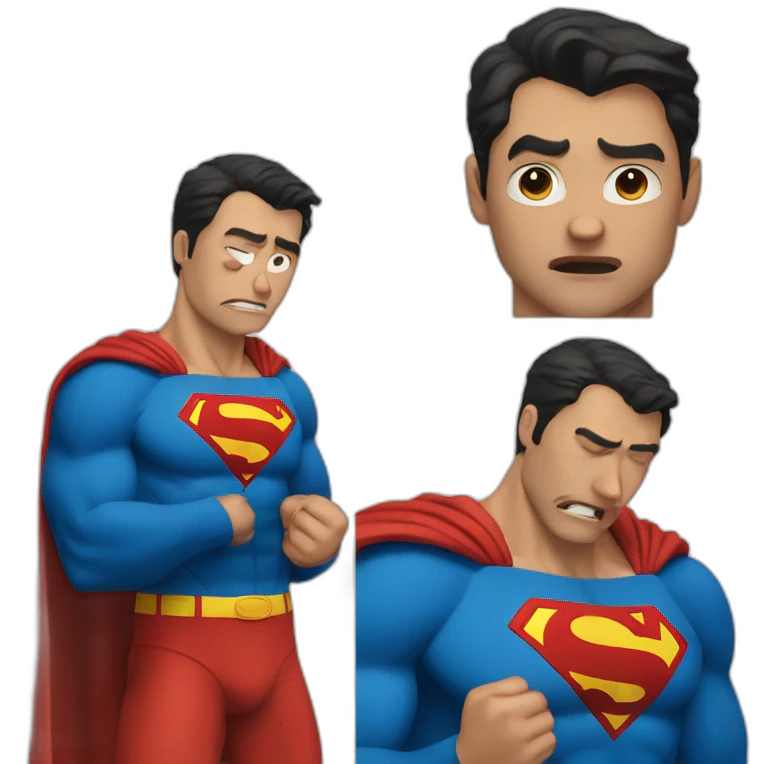 crying superman emoji