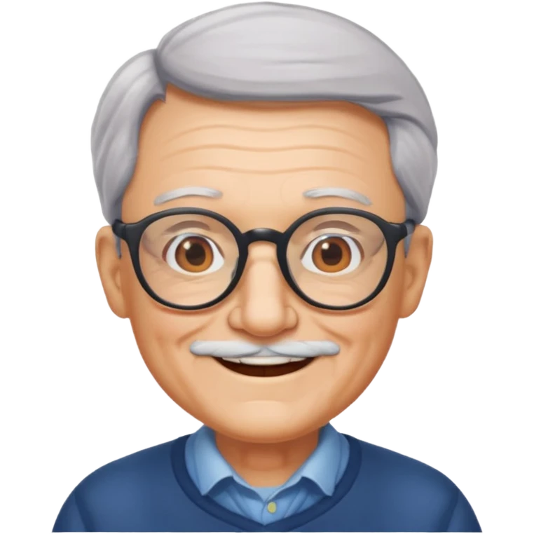 Grandpa wearing glasses emoji