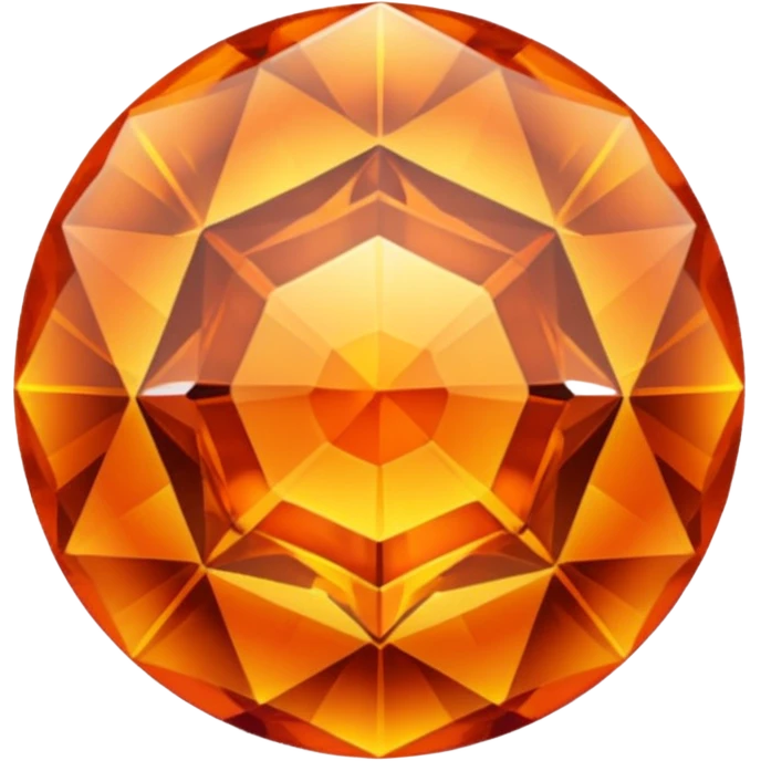 crystal orange gem emoji