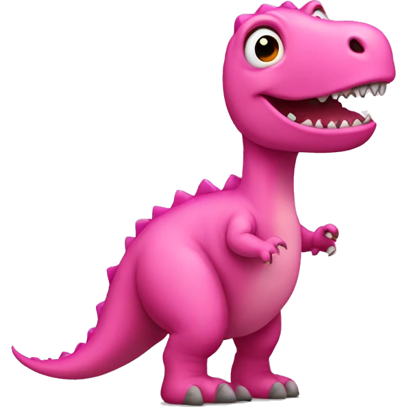 pink dinosaur  emoji