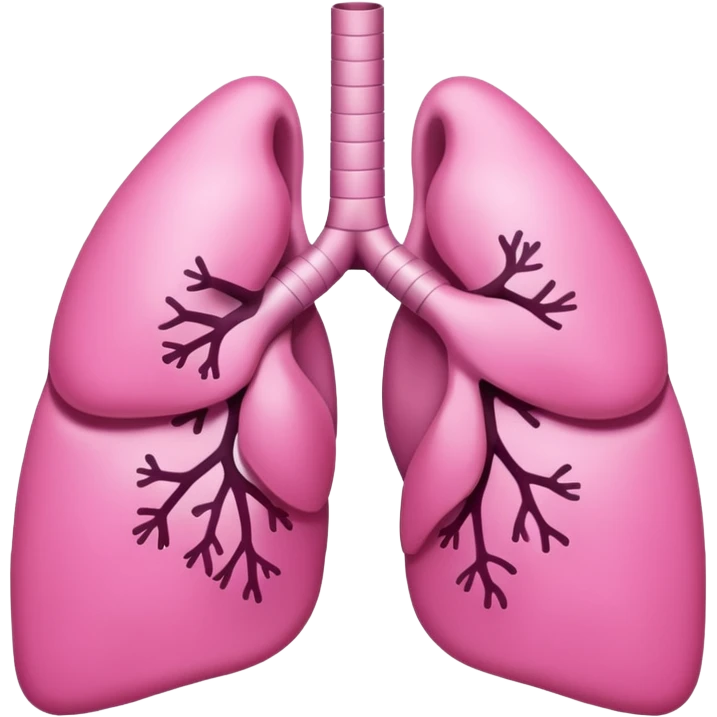 oversimplified cute plain lungs emoji