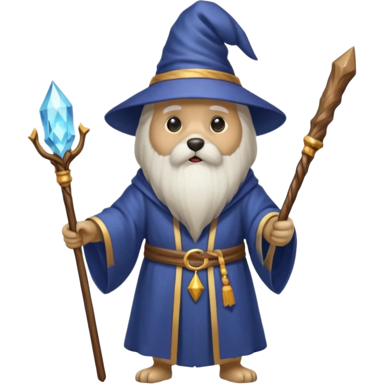 Dog wizard emoji