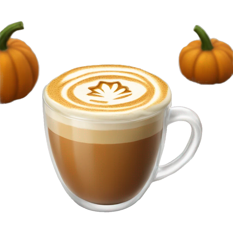 Pumpkin chai latte emoji
