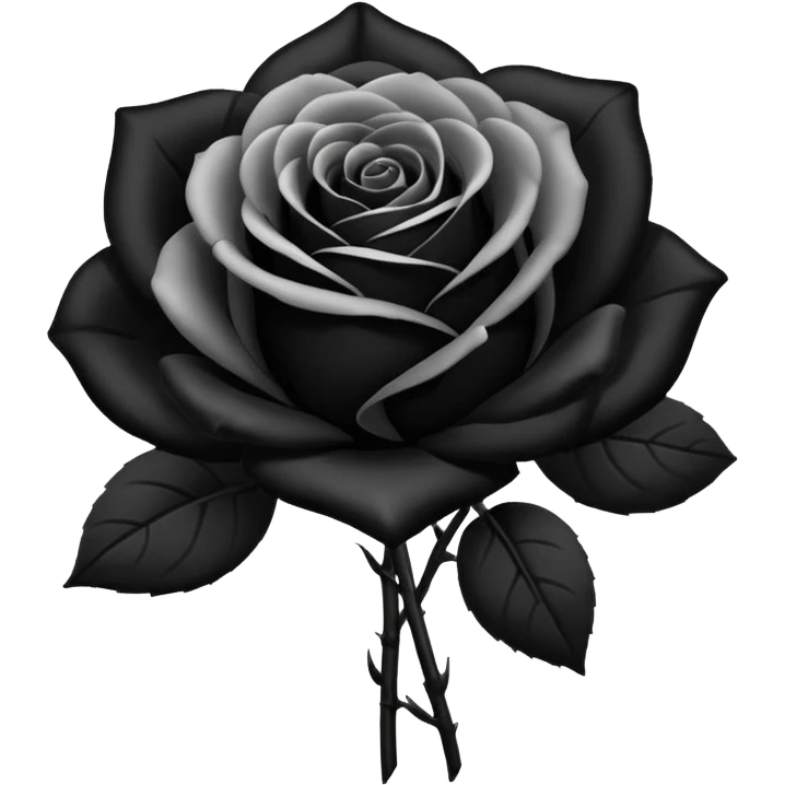 Wedding black rose bouquet emoji