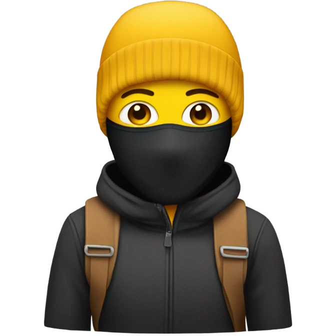 A person with a ski mask on emoji