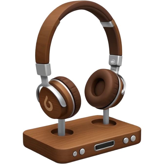 headphones holder/stand emoji