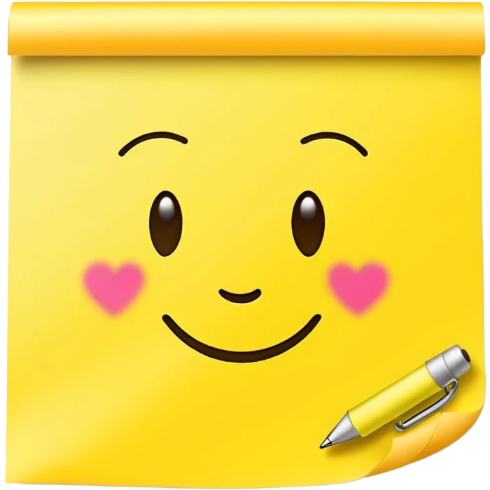 handwritten note emoji style "shine unapologetically" emoji