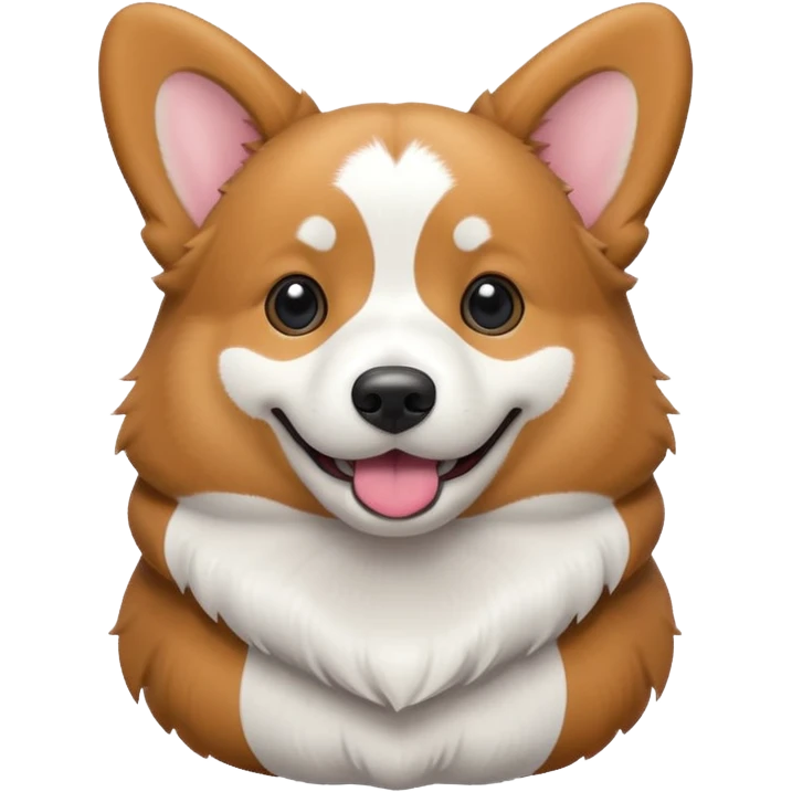 big fat black and white corgi named “boo” emoji