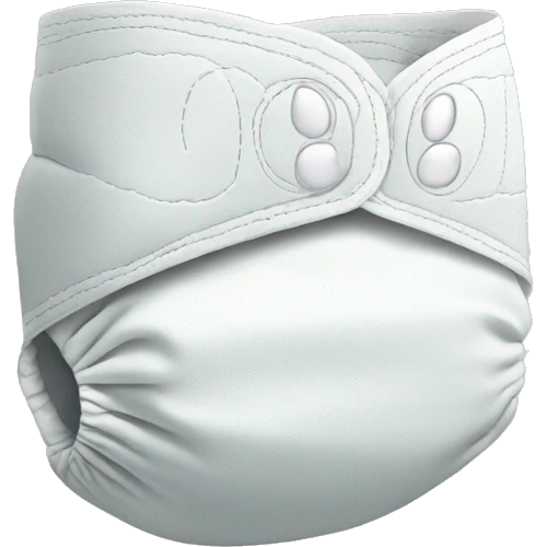 reflective detailed paper diaper emoji
