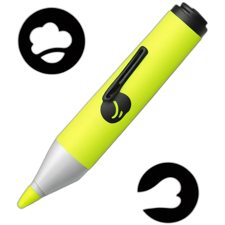 sharpie highlighter pen yellow emoji