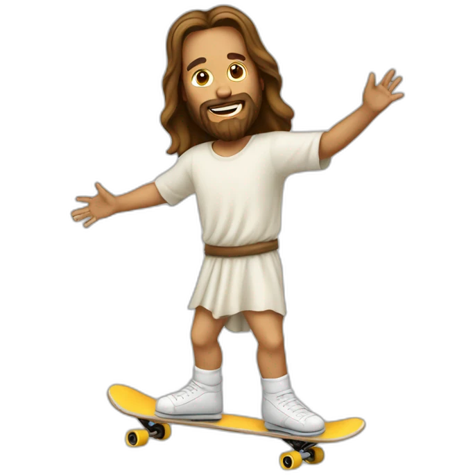 Jesus-on-the-skate emoji