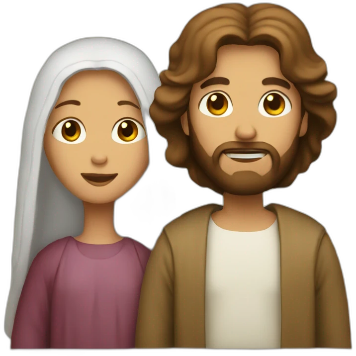 Jesus and Mary  emoji