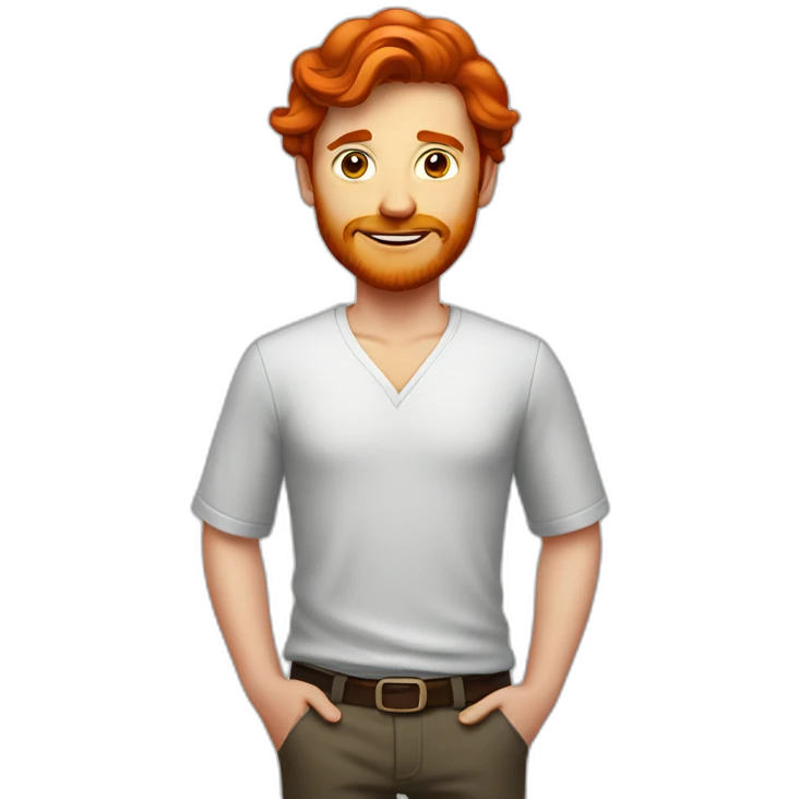 Red head virgin man emoji