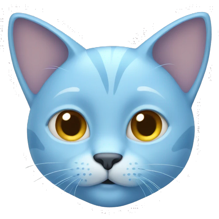 Light blue cat fullbody emoji