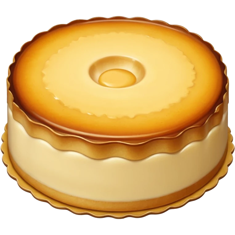 round scalloped flan emoji