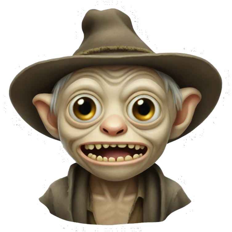 Gollum wearing a sombrero emoji