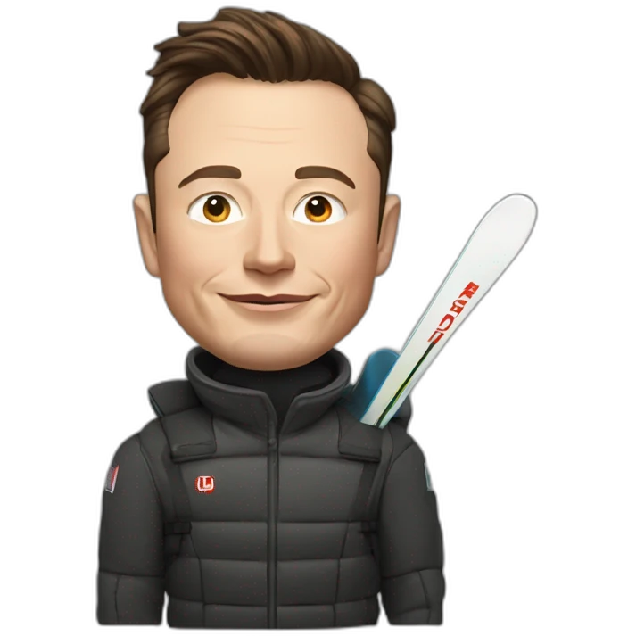 Elon musk ski emoji
