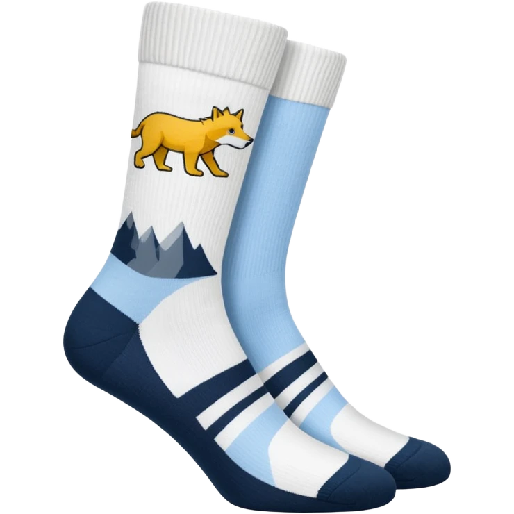 folded white Jack Wolfskin socks emoji